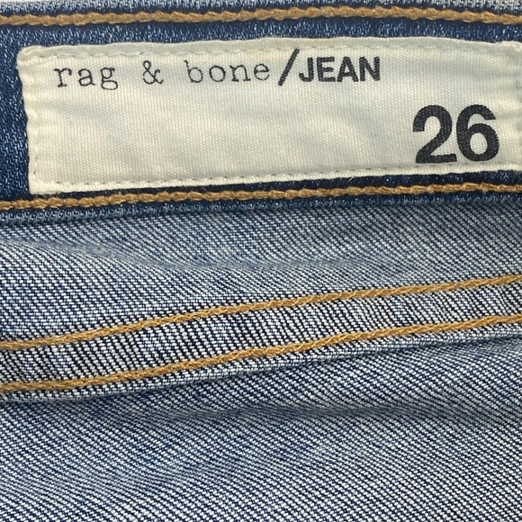 RAG & BONE Dre Capri Low-Rise Jeans in Livingston Wash Size 26 - Picture 7 of 11